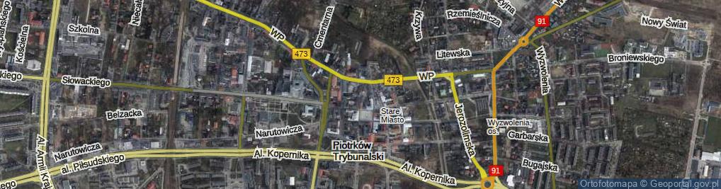 Zdjęcie satelitarne Rwańska ul.